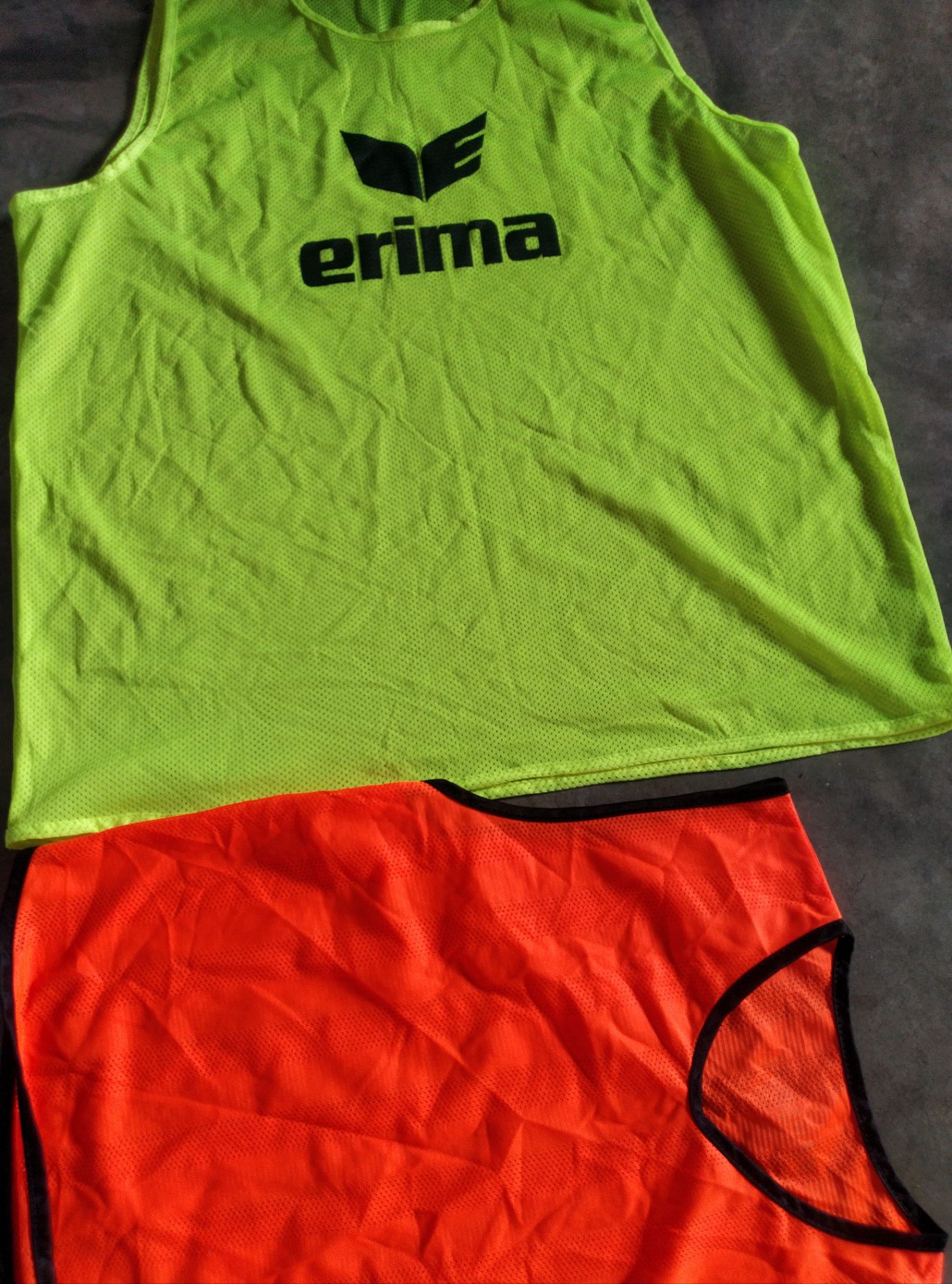 Football Bib-Vest In Mesh Training Vest hockey training vest breathable bibs 12 Pcs. Not Plain Something print on it.