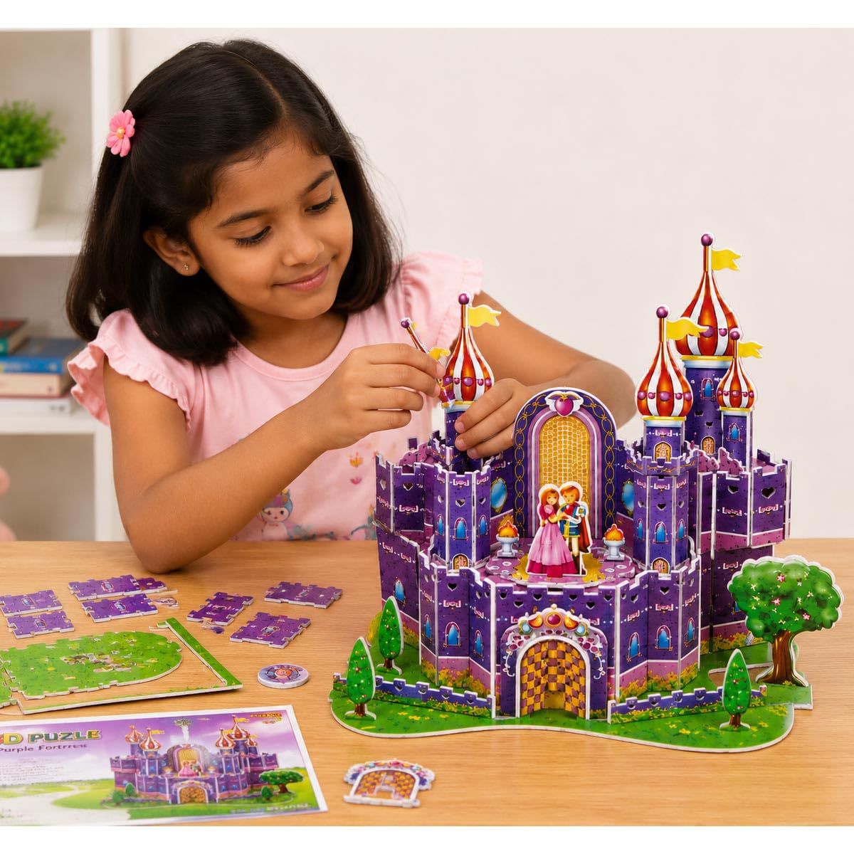3D Educational Puzzle Toy- | Cardboard Diy Jigsaw Puzzle | Model Building Kit | Best Learning Paper Craft House Series