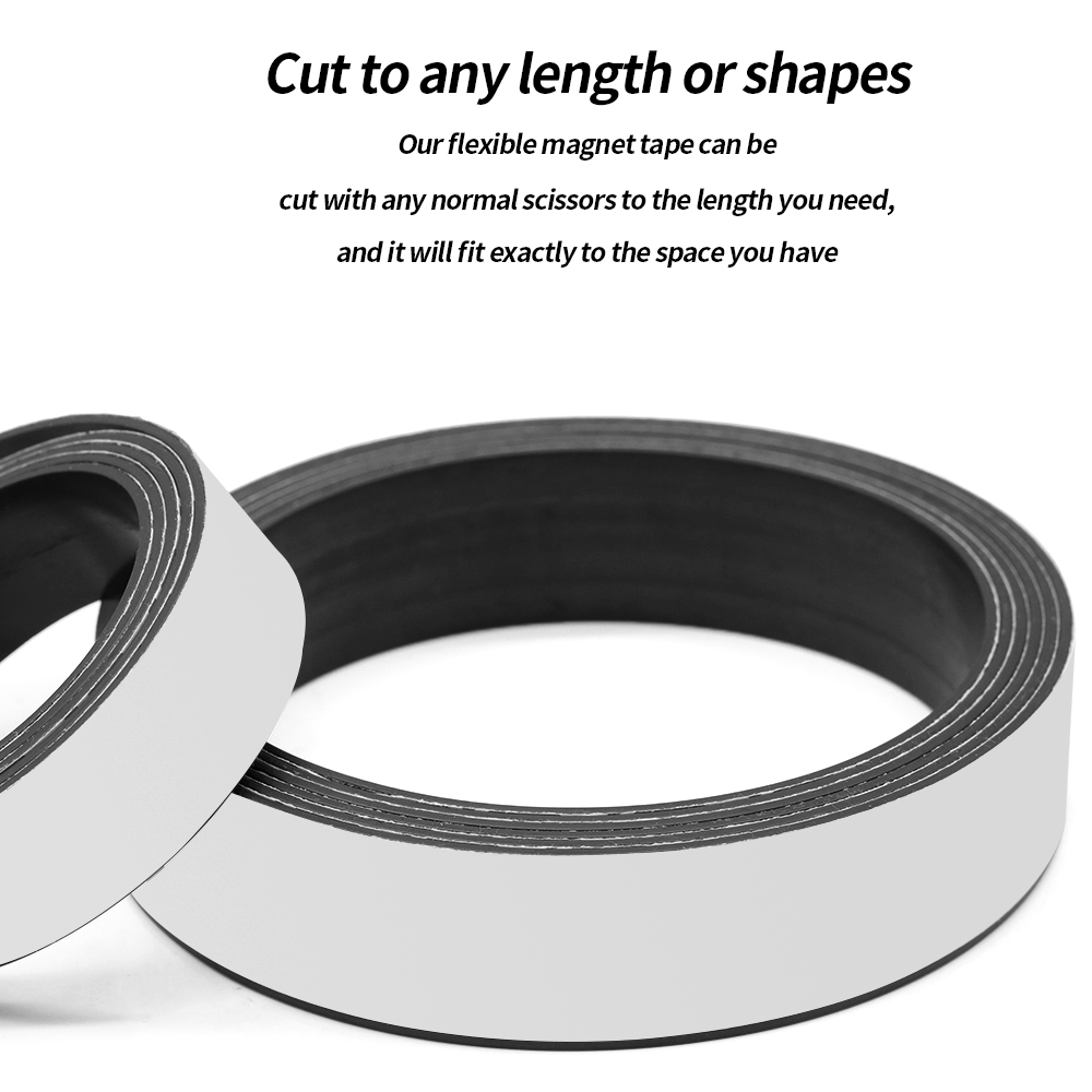 1Meter Self Adhesive Magnetic Tape Adhesive Tape Strong Flexible Magnet Stripe For Photo