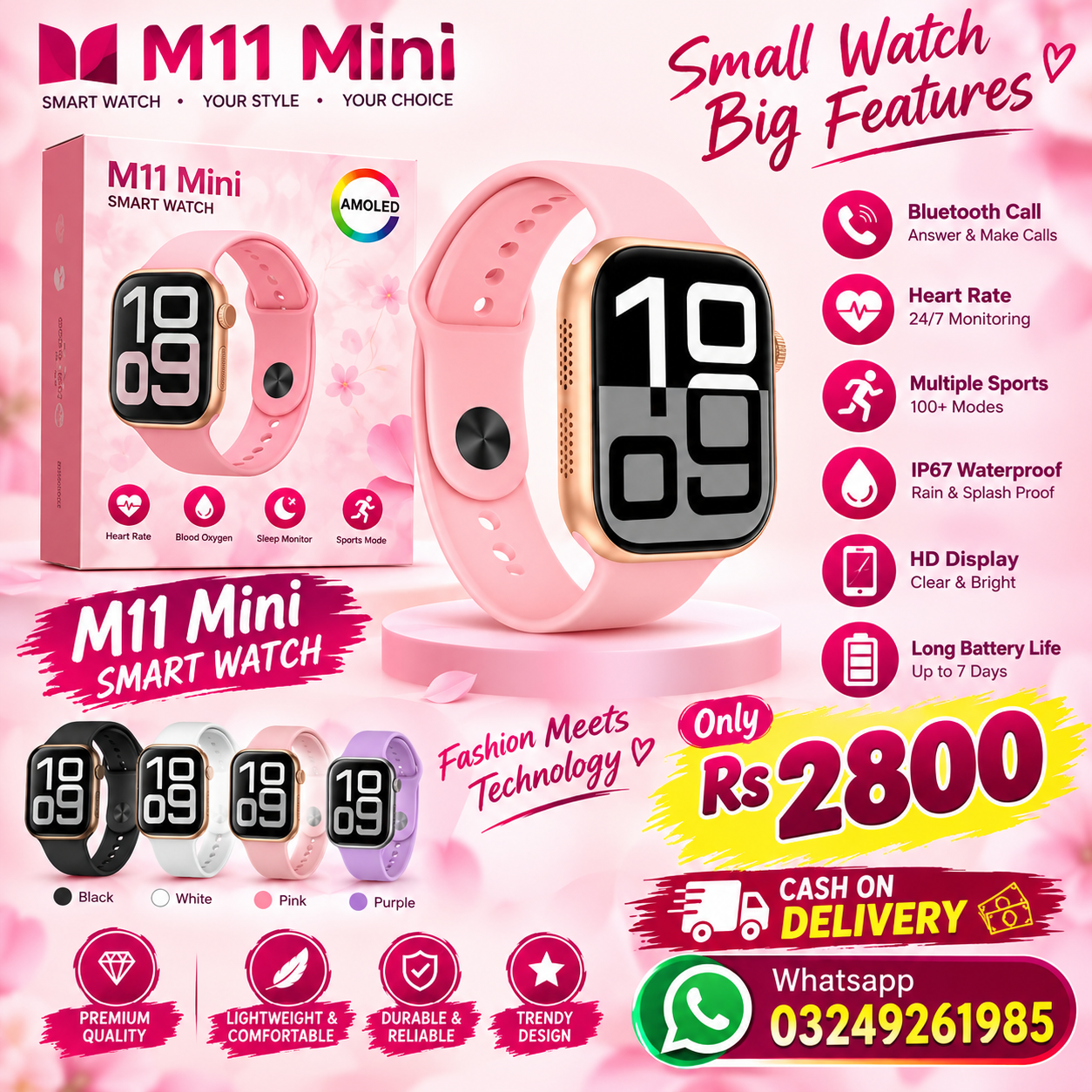 M11 Mini Smart Watch