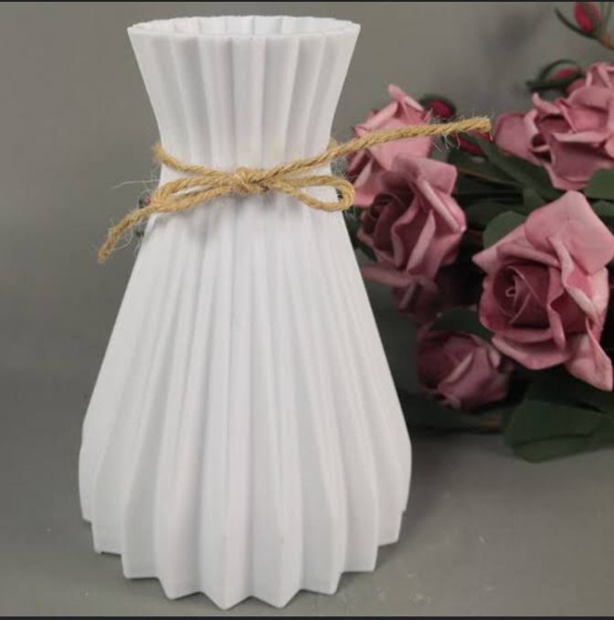 Artificial Flowers Vase 6.5 Inches - Decorative, High-Quality Design
