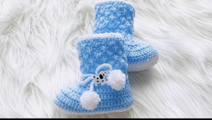Handmade Crochet Baby Booties | Soft Yarn Shoes for Baby Boys & Girls | Newborn to 12 Months