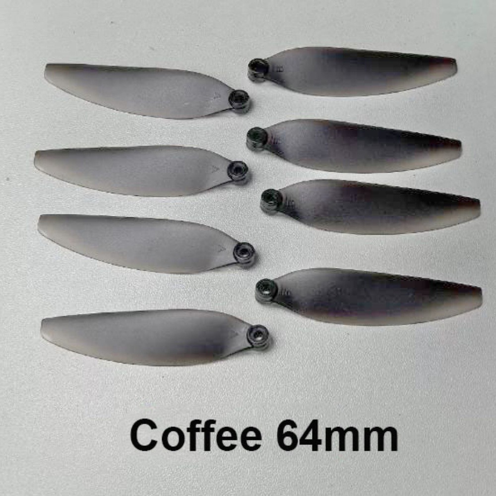 Universal Folding Propeller Plastic 58/64/66/70mm Quadcopter Spare Blade Black Coffee Remote Control Parts Blade Accessories