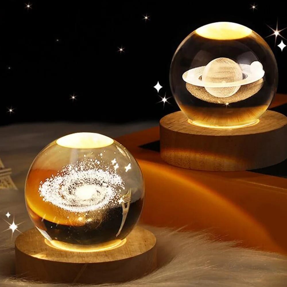 3D Crystal Ball Night Lamp