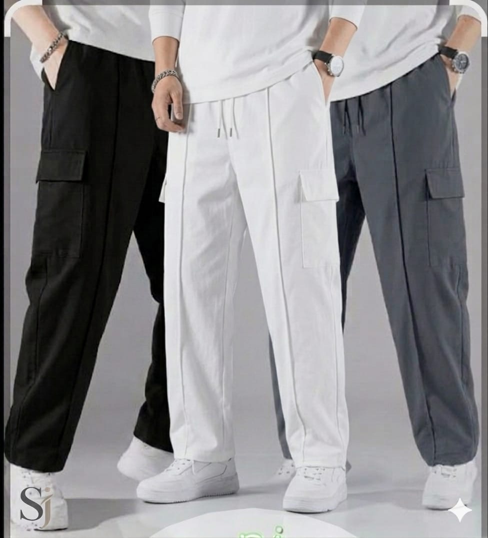 Pack of 3 Cargo Pocket Trousers