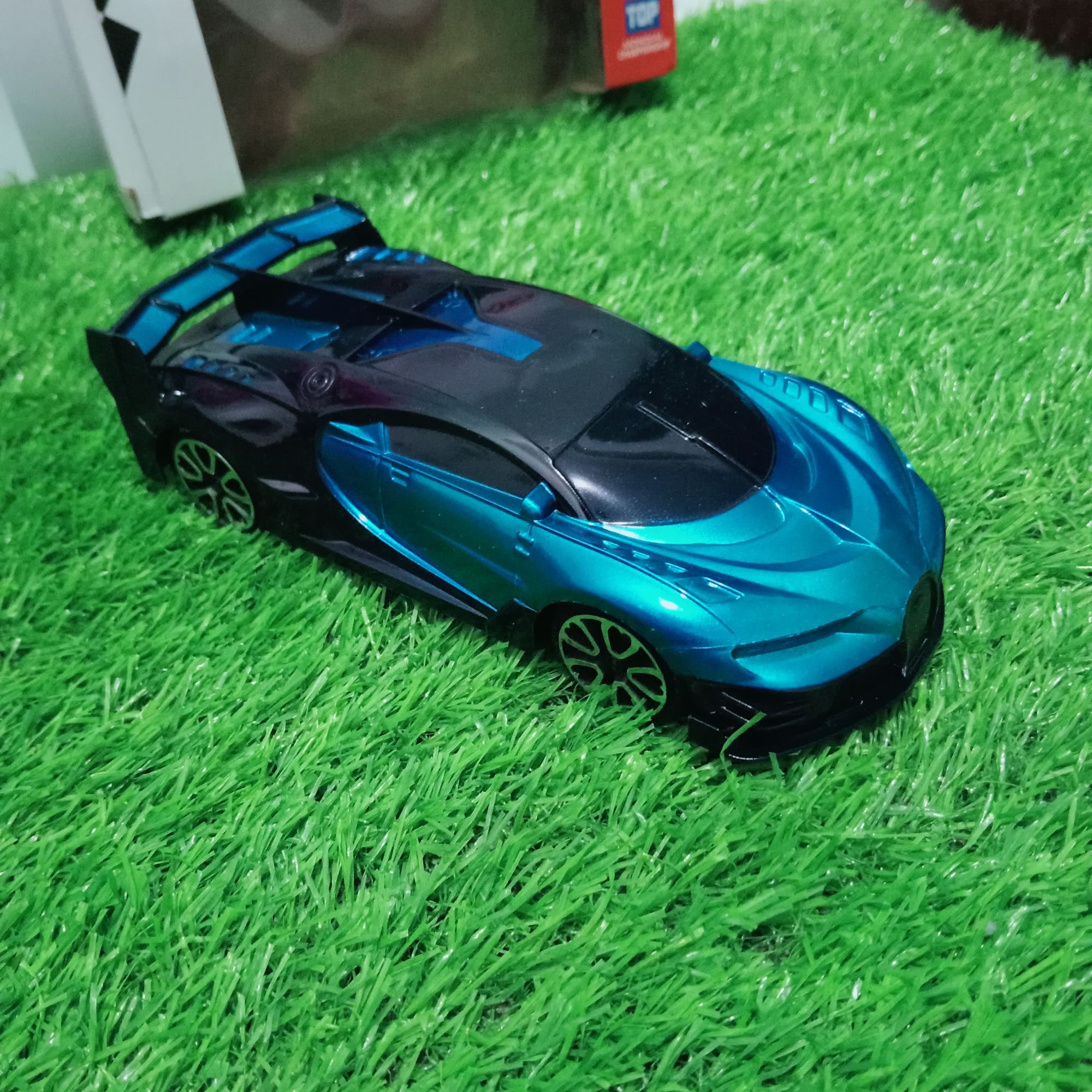 Bugatti Style RC Car 27MHz Radio Control Toy | High Speed Remote Control Racing Car for Kids | Blue