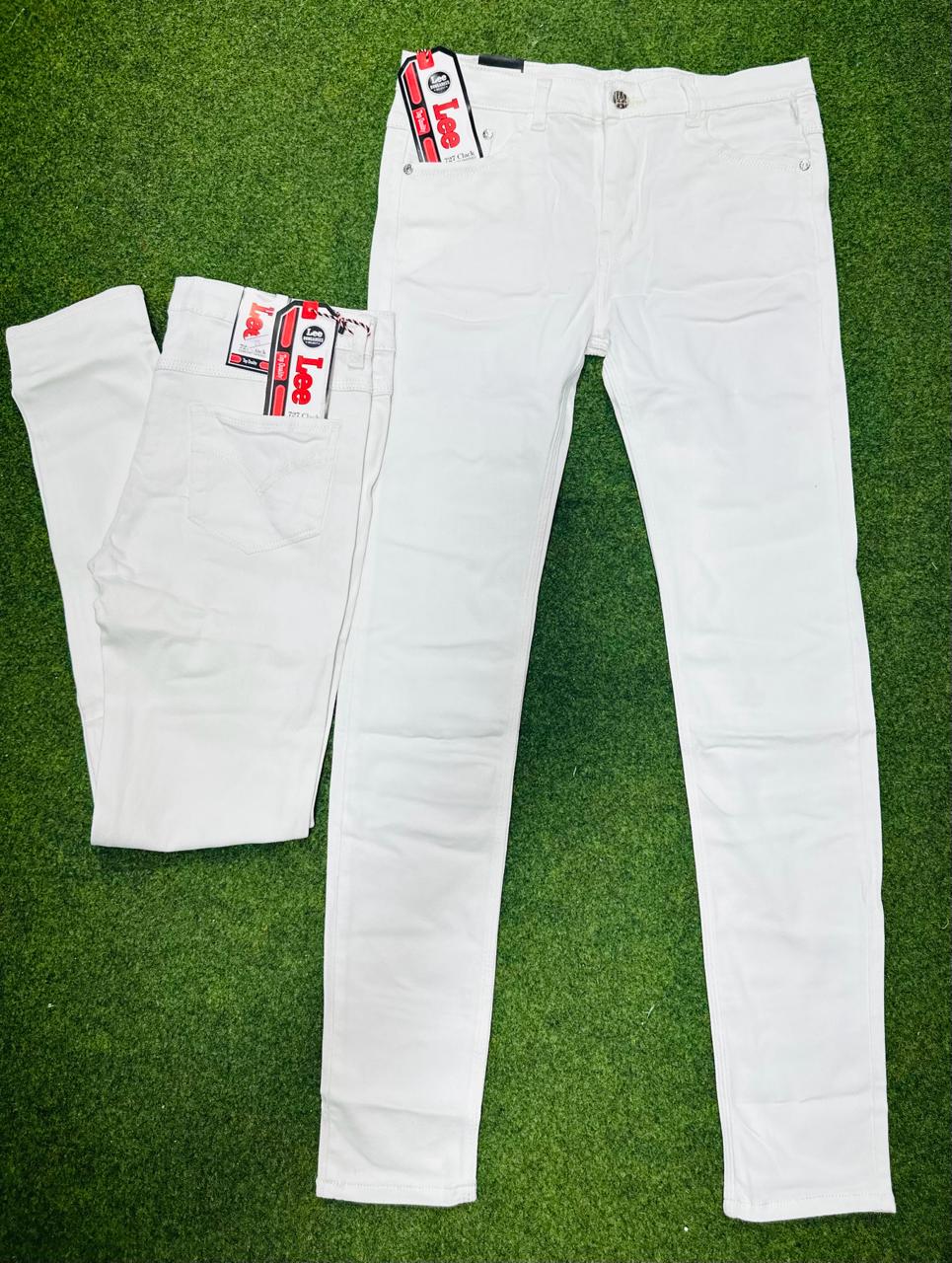 Women’s High Quality White Jeans | Stretch Skinny Denim Trousers Fashion Pants