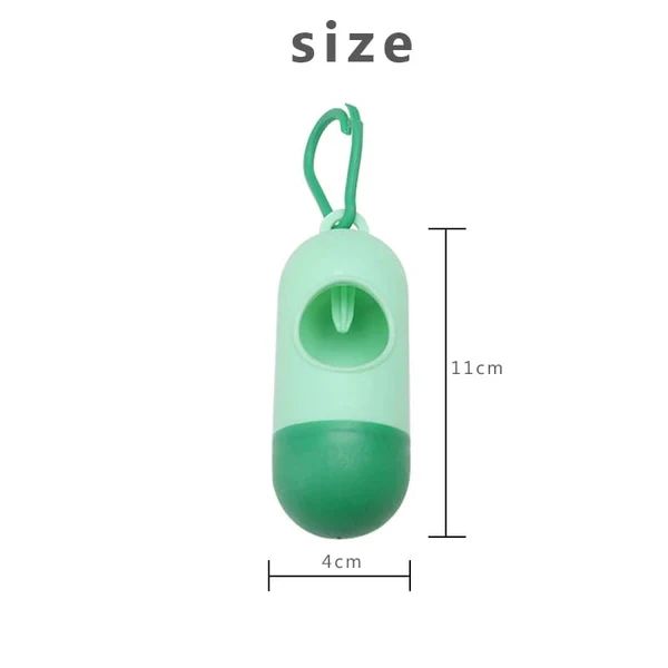01 Dispenser + 05 Rolls Disopsable Baby Diapers Bag Box Kit Portable Baby Diapers Platics Bags Pet Waste Bag Box Kit Portable Baby Diapers Platics Bags Rubbish Bags Garbage Bag Removable Box Nappy Bag with Rope/hooks