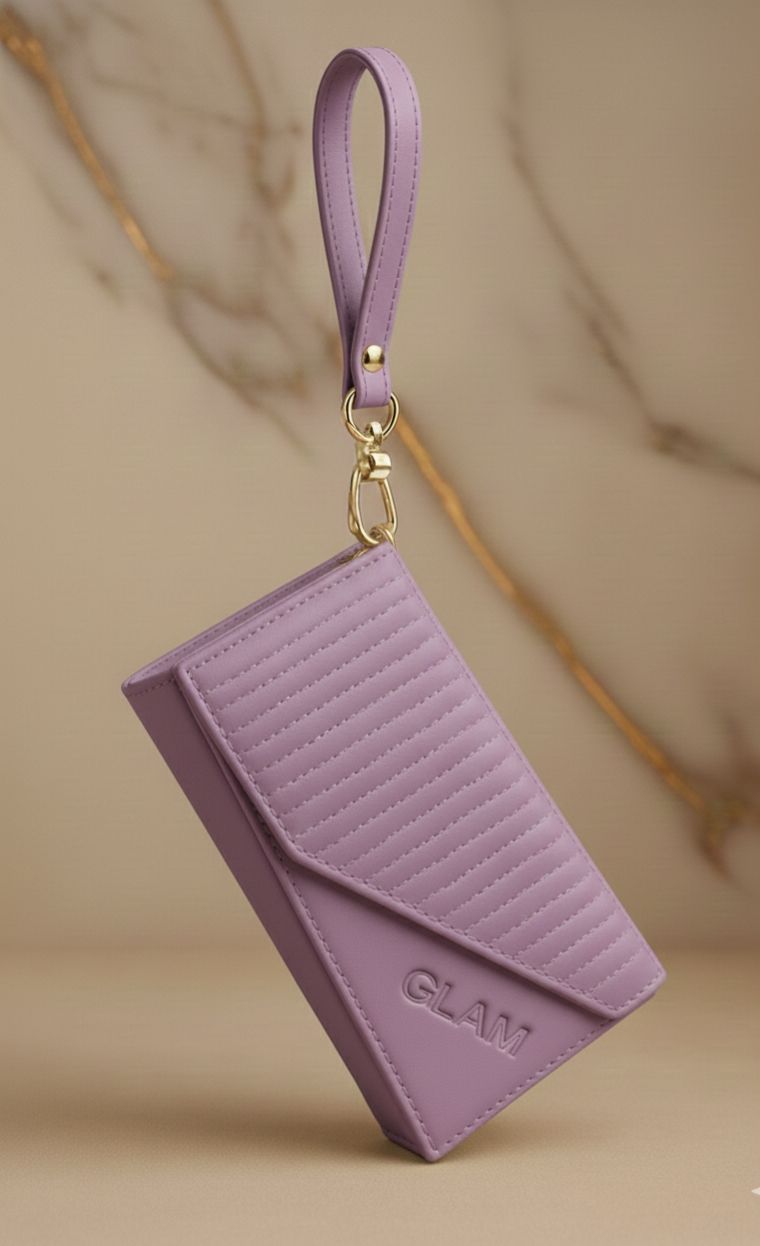 Fancy Hand Clutch for Girls & Women | Long Purse Wallet with Wristlet | Stylish Ladies Clutch Bag