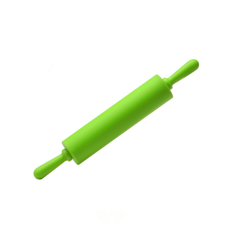 Silicone Dough Roller Middle Size Rolling Pin Colorful Pastry Tool 12inch Long