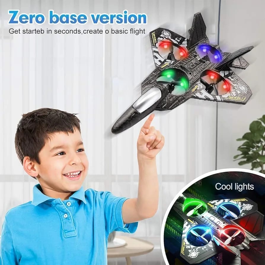 Remote Control Foam B2 Bomber Fighter Jet 888 RC Airplane for Kids & Adults Lightweight EPP Foam Aircraft with LED Lights & Rechargeable Battery
