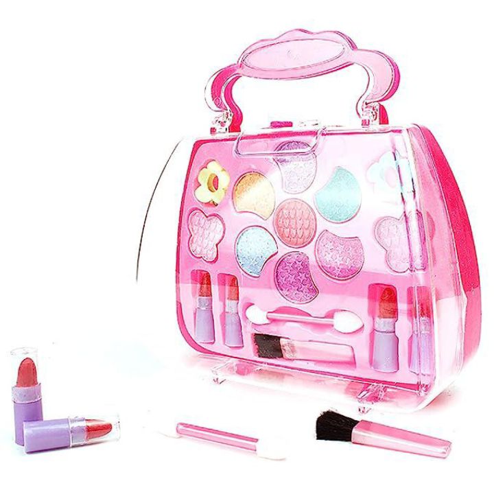 Kids Makeup Kit Safe Portable Creative Hand-held Pretend Makeup Toys Makeup Play