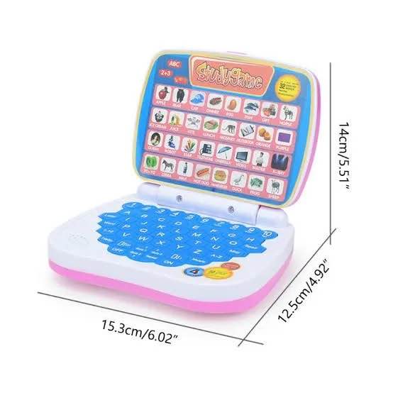 Learning Educational Tablet /Laptop/Notebook/Computer Toy for Kids ABC and 123 Learning ,Learning Laptop,Smart Kids Laptop,Compact Easy to Use Easy to Carry Learning (Multicolor)(Mini Laptop)