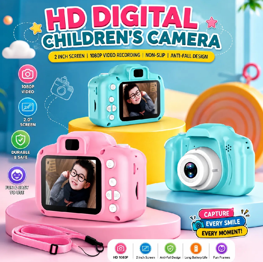 Mini HD Camera For Kids Color Display HD 1080 Pixel HD Camera Best Gift For Both Girls and Boys