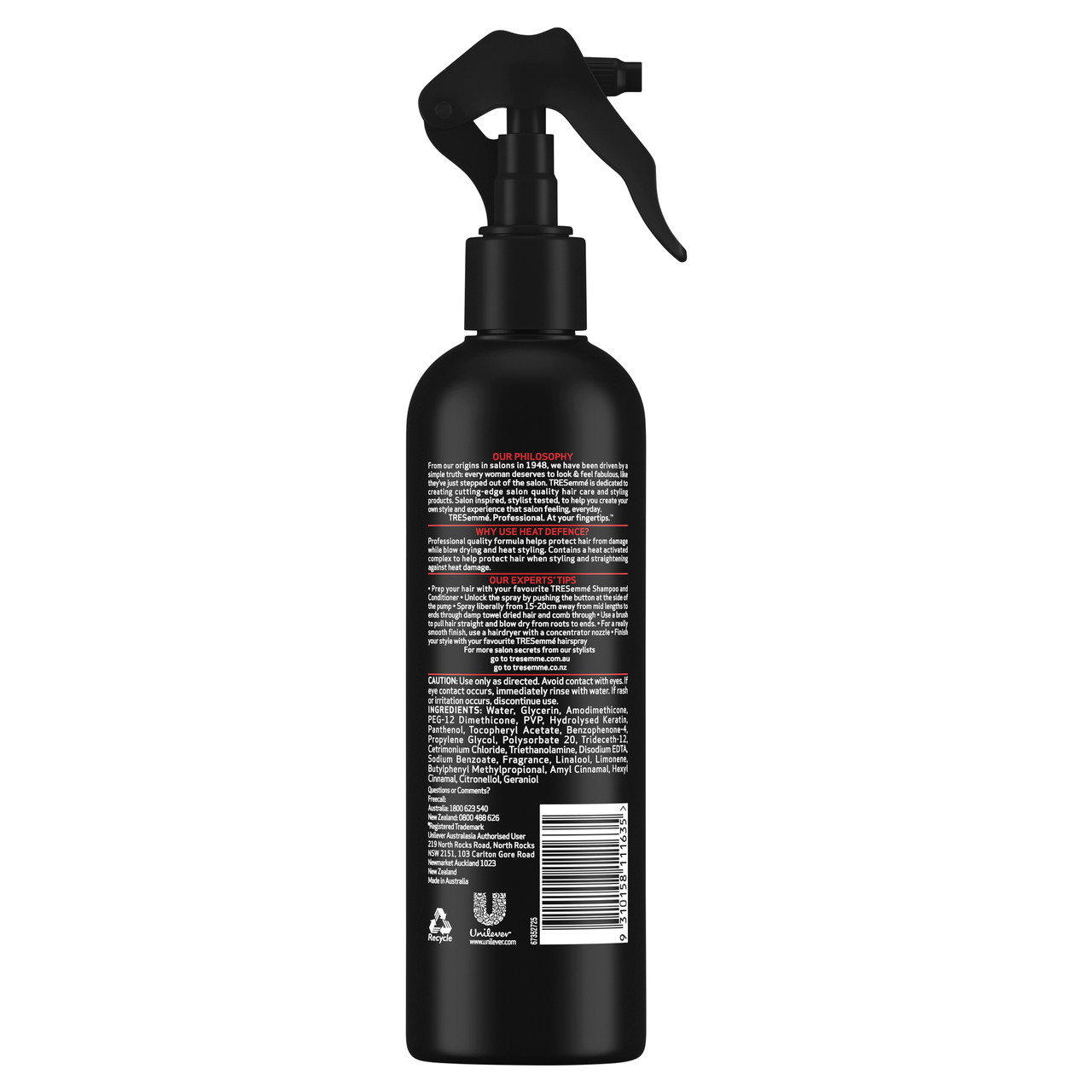 Heat Protection hair spray care & Protect 300ml (imported Australia)