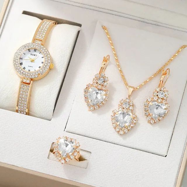Watch - Fashion Square Watch Women Silver Watches Stainless Steel Band Quartz Wristwatches Ladies with bracelet set | Round watch | Rectangular Watch