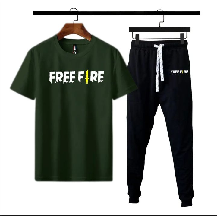 New Printed Tshirt + Trouser For Boys & Men - Summer Wear Tracksuit For Men & Boys