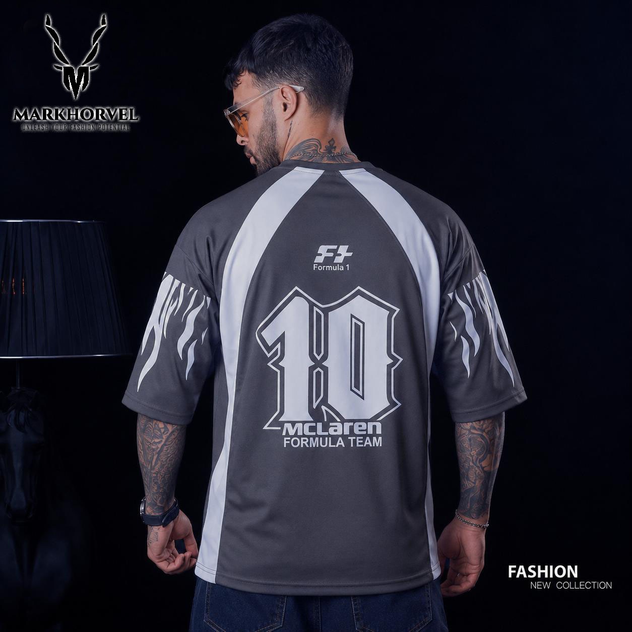 New Arrival Formula 1 
Printed panel 
Dropshoulder