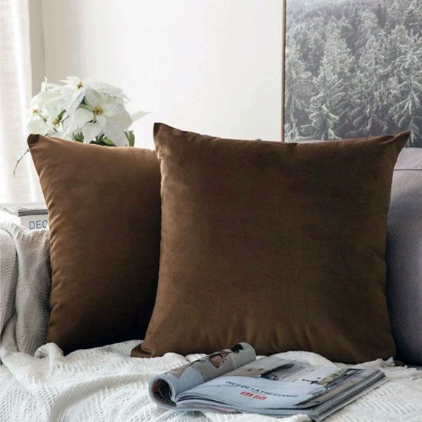 Plain Velvet Cushion Cover By ChoiceNow