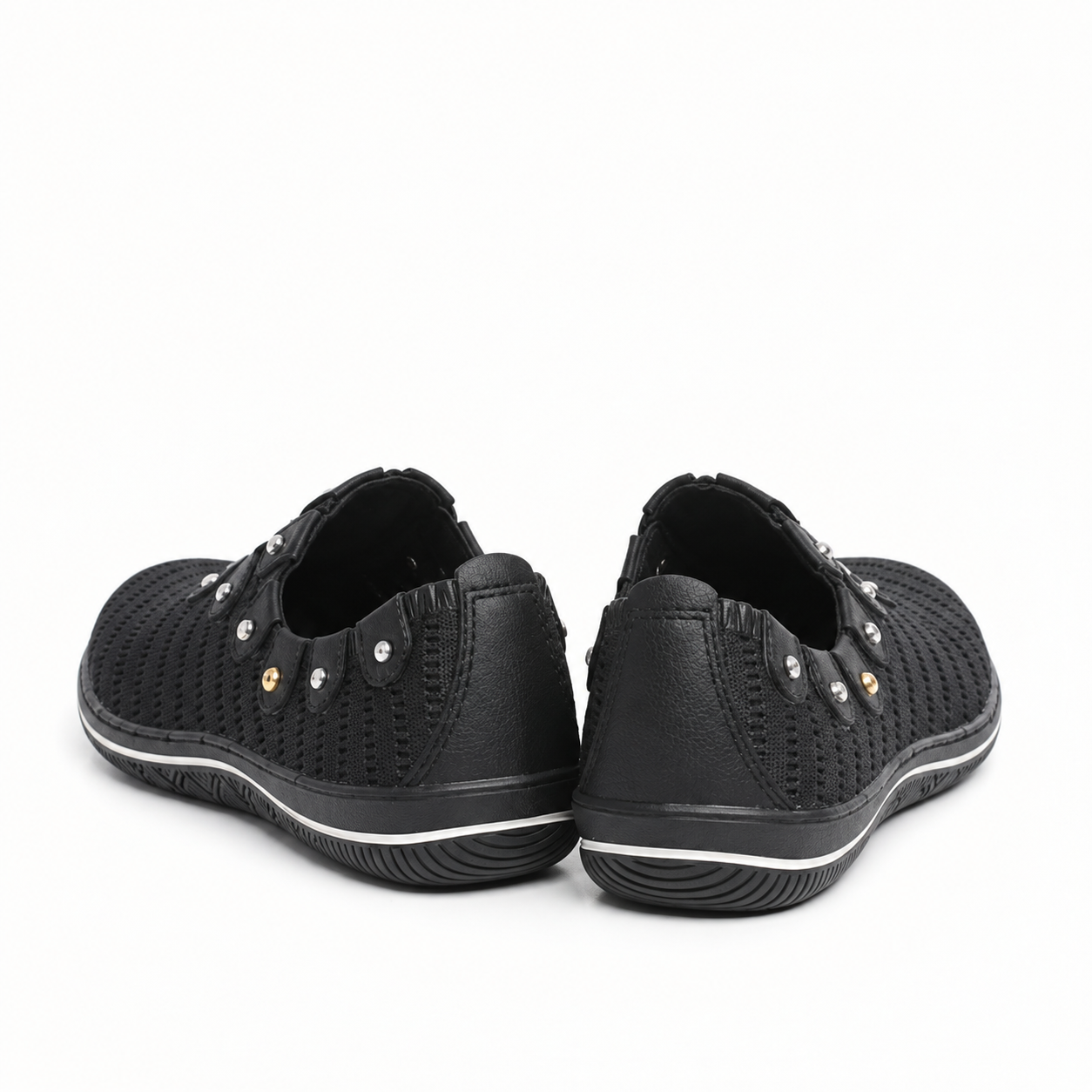 Women's Pure Nylon Comfort Slip-On - Girl's Casual Comfortable Shoes for winter  - Girl's Stylish Full Closed Warm Rubber Nylon Shoes - Boots - Lightweight Nylon & Rubber Loafers - Stylish Grey Walking Rainy Boots Footwear - Sizes 6, 7, 8, 9