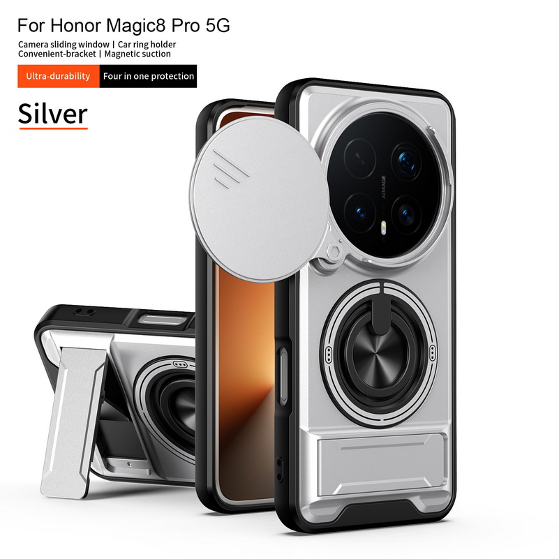 Magnetic Car Mount Case With Ring Grip Holder For Honor Magic 8 Pro 7 6 Lite X9d X9c X9b X8 X8c X7b X7c X6c Protective Cover