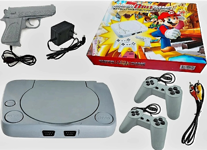 Atari Super 8-bit Retro Video Game Console (New Version with Audio / Video Cable)