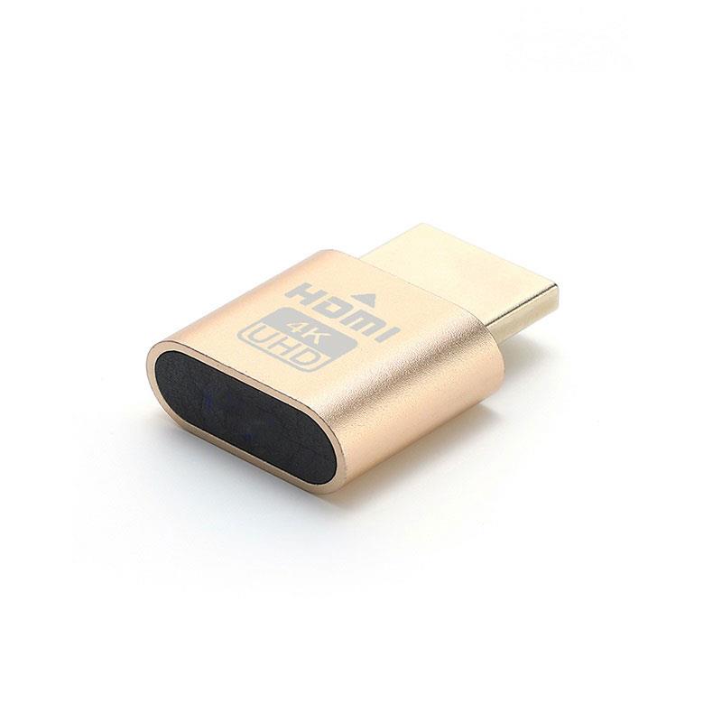 1-3pcs LED Display HDMI Virtual Display 4K HDMI DDC EDID Dummy Plug Display LED Cheat Virtual Plug HDMI Dummy Emulator Adapter
