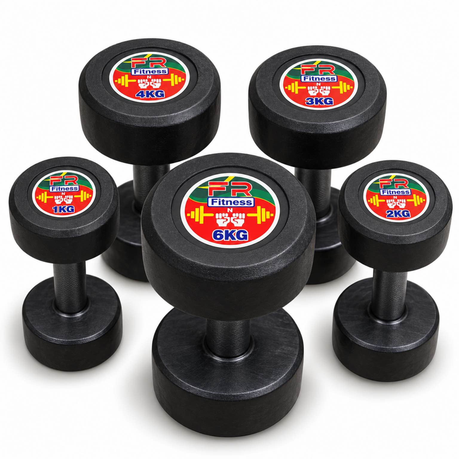 Mixbrand Dumbbell - Pair or Single Piece - 1 KG to 5 KG - Home Workout - Fitness