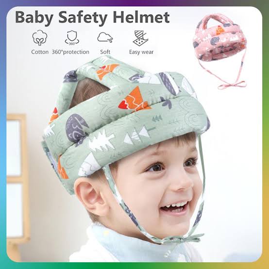 Baby safety Helmet, kids Safety Shock-Absorbing Helmet Multi-Color..