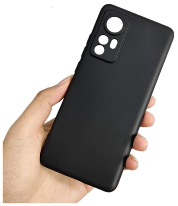 Xiaomi 12 / 12x Cover Soft Design, Shockproof Soft Silicone Case with Drop Resistance Black TPU Back Cover Case with Camera Protection Bumper Camera Protective Mobile Back Cover