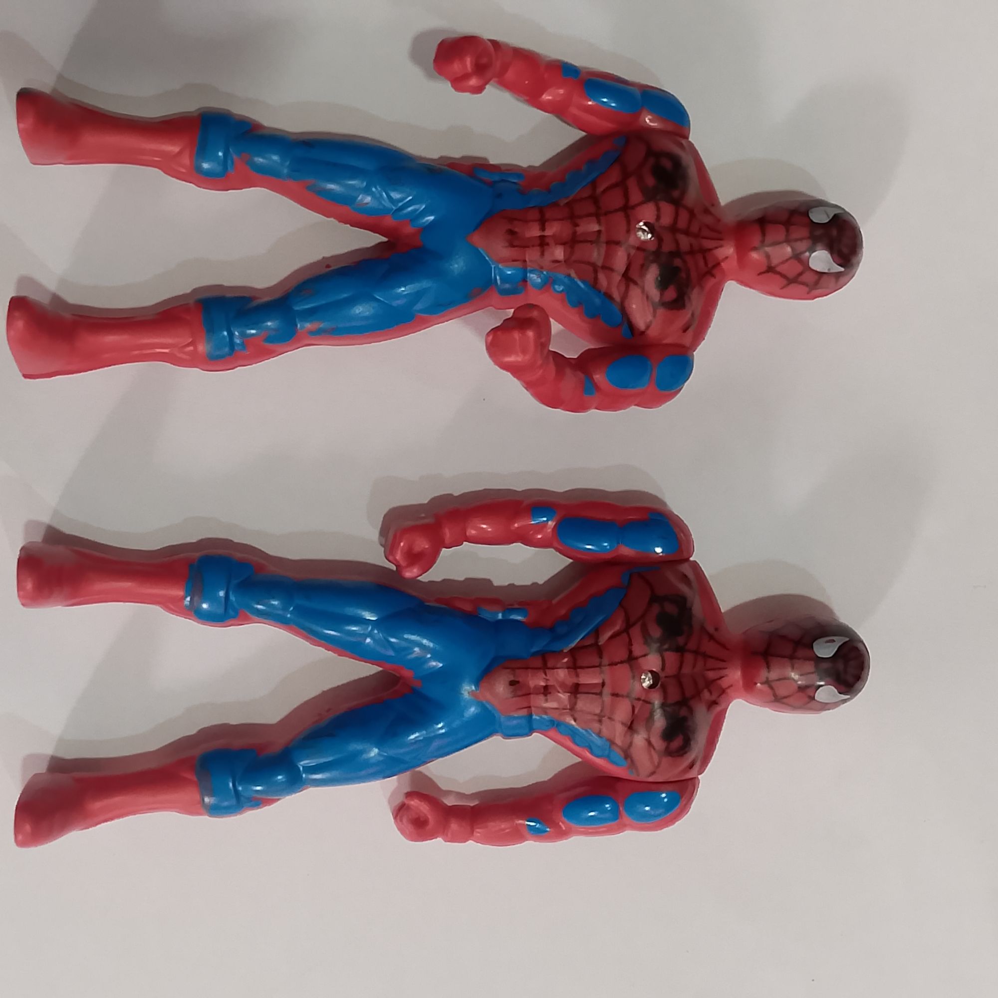 5-Inch Spiderman Action Figure Toy for Kids - Superhero Figure with Back Button LED Chest Light - Red & Blue Classic Spiderman Toy (Pack Of 1)