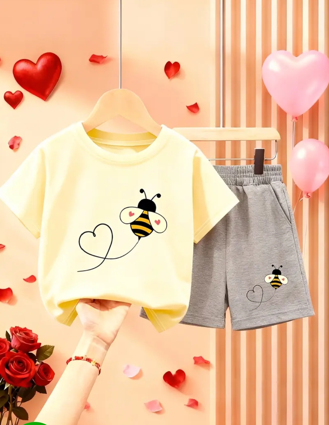 T-shirt And Shorts Pants For Kids Baby Girls Dresses Short Sleeves Tee Top's Clothes Set's Dresses Outfit Suit For Unisex JHA Summer Collection