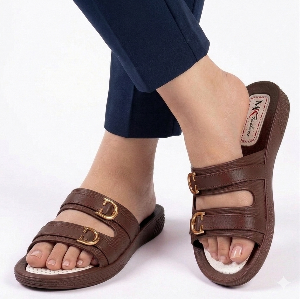 Women Nylon Plastic Slippers Soft Comfortable Summer Casual