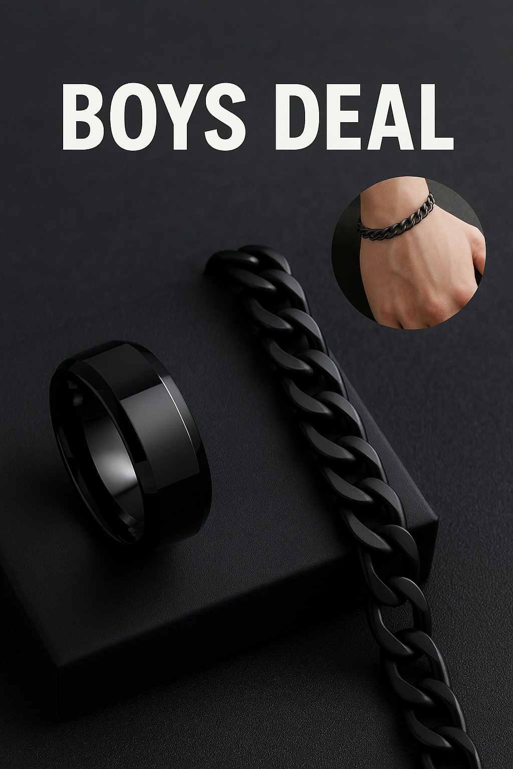 Stylish Ring and Bracelet for Boys