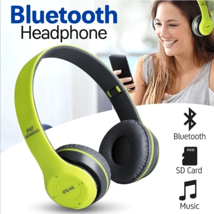 Special Edition P47 Headphone with Pop Window Over The Ear Wireless Bluetooth Headphone Support Sd Card use