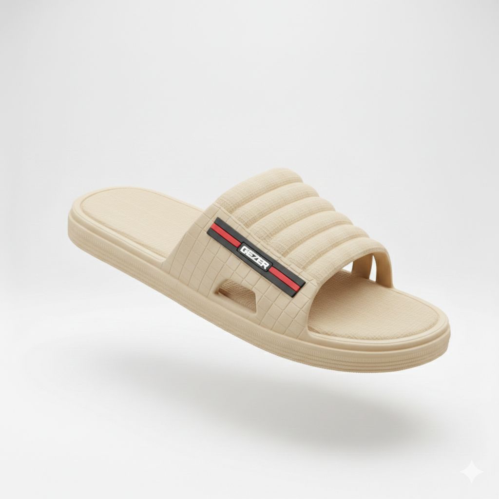 Mens Fashion Slippers & Flip Flops Casual Deluxe Rubber Slides for Men