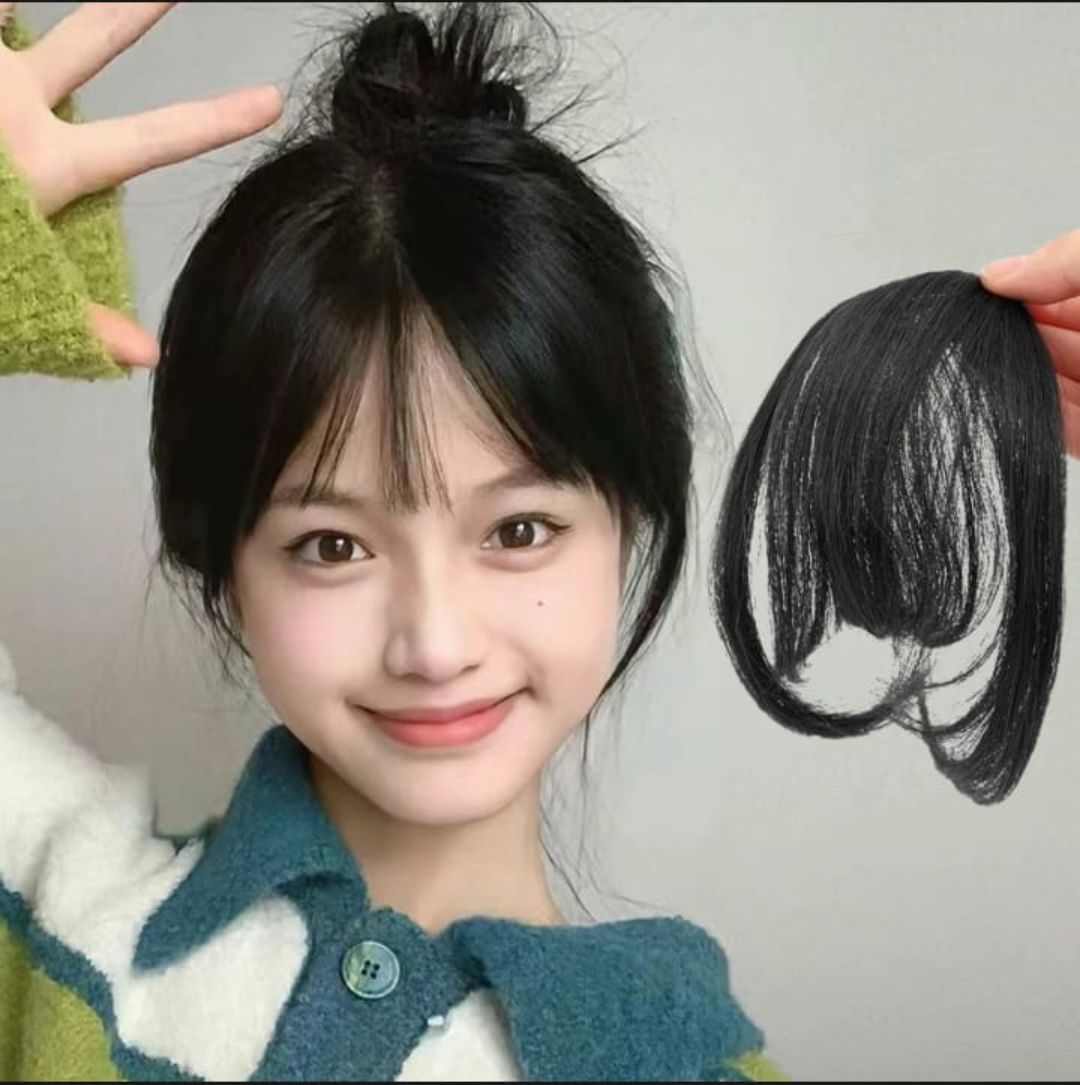 Stylish clip in hair extension fringe front hair bangs - short front hairs