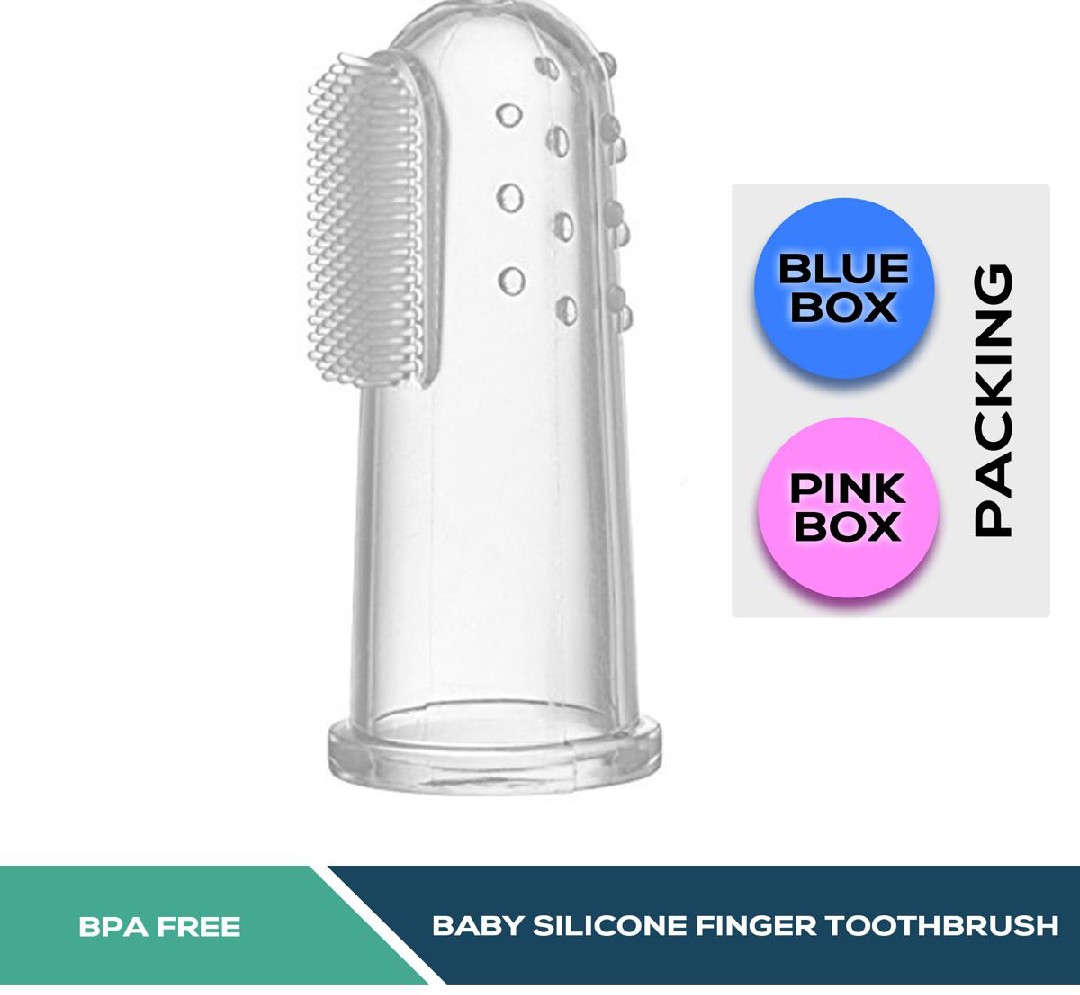Toothbrush For Kids Silicone Extra Soft Safe Baby Teether Finger Toothbrush Soft Finger Tooth brush Silicon Baby Tongue Brush Teeth Brush