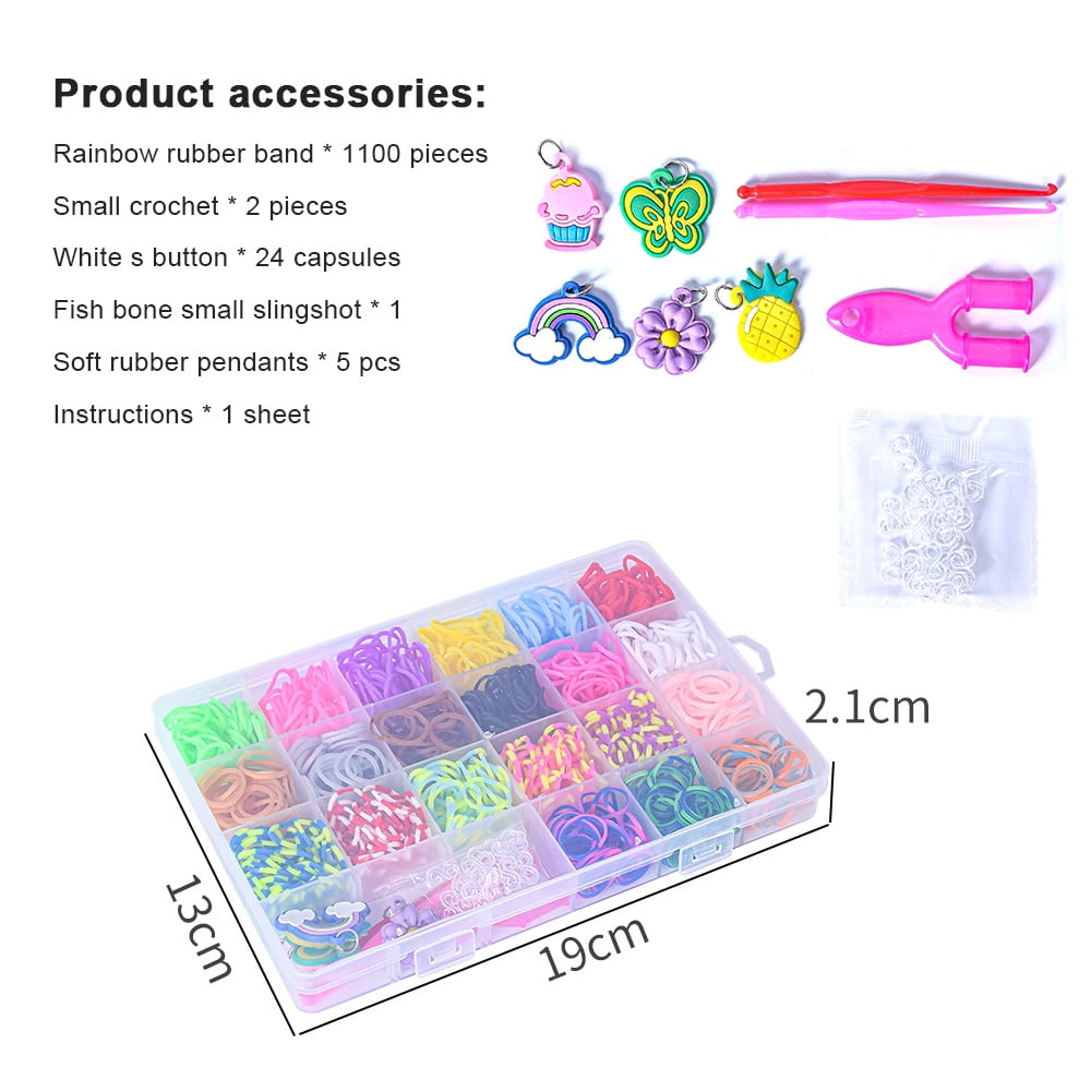 *Rubber Band Bracelet Kit, Loom Bracelet Making Kit for Kids, Rubber Bands for Bracelet Making Kit for Kids