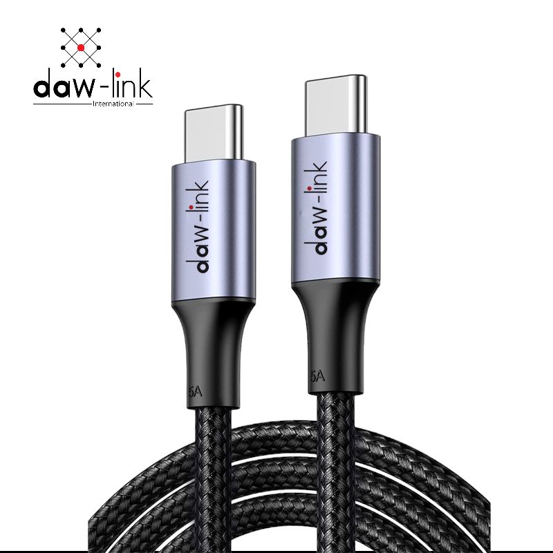 100% ORIGNAL DAWLINK BRAND  TYPE-C TO TYPE-C 65W PD FAST CHARGING CABLE (1M) FOR LAPTOP,MOBILE AND TABLETS