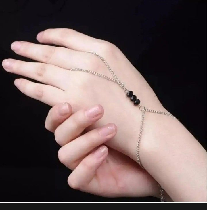 Finger Link chain ring Bracelet for girls
