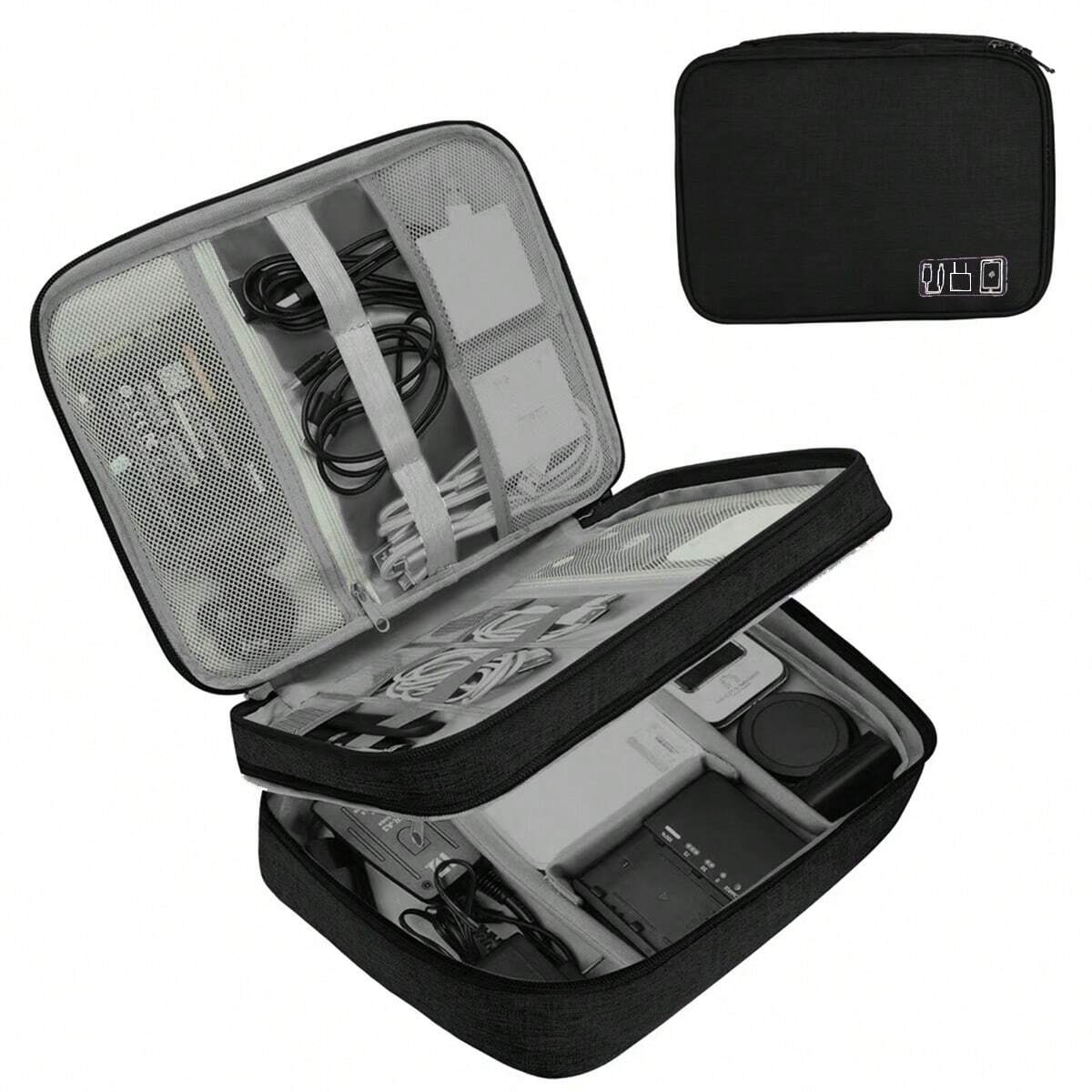 Portable Digital Storage Bag USB Gadget Waterproof Cable Organizer Pouch Electronics Devices Accessories Pack Supplies Handbag