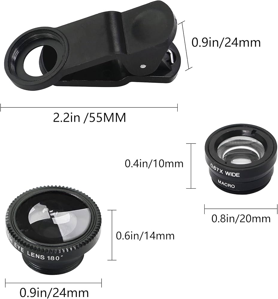 Micro lens kit for mobile universal micro Wide and FishEye lens for mobile