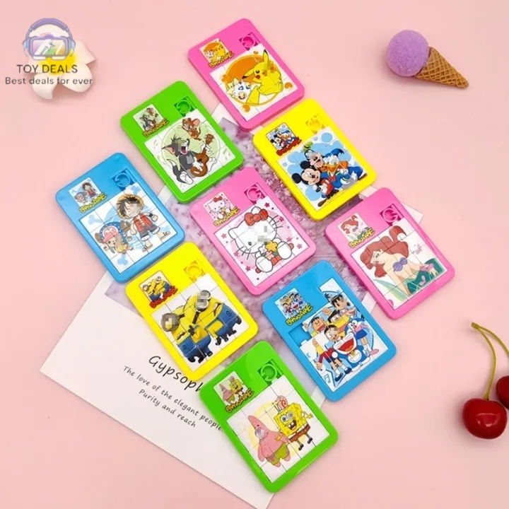 2D puzzle game for kids in excitement colours and cartoon design