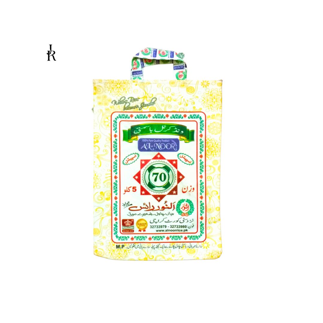 Al Noor 70 Wand Karnal Basmati Rice 5kg - Best Quality Basmati Rice ...