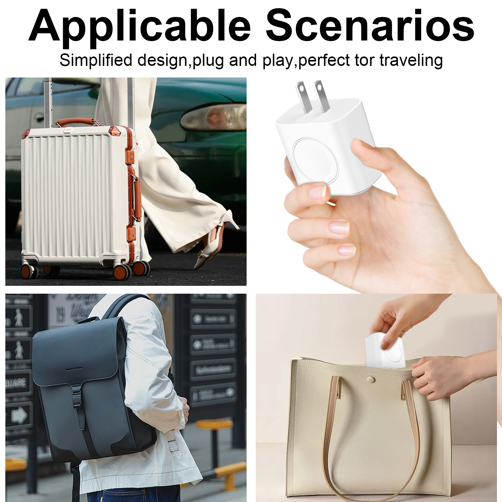 23W 3-in-1 Charger, Capable of Charging Three Devices Simultaneously, with Built-in Wireless Charging for Watches, Suitable for