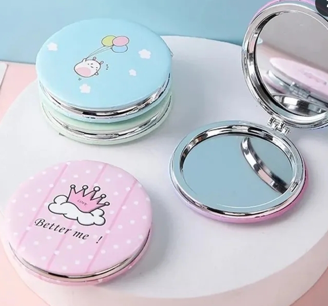 Cute Pocket Mirror | Mini Compact Makeup Mirror for Girls
