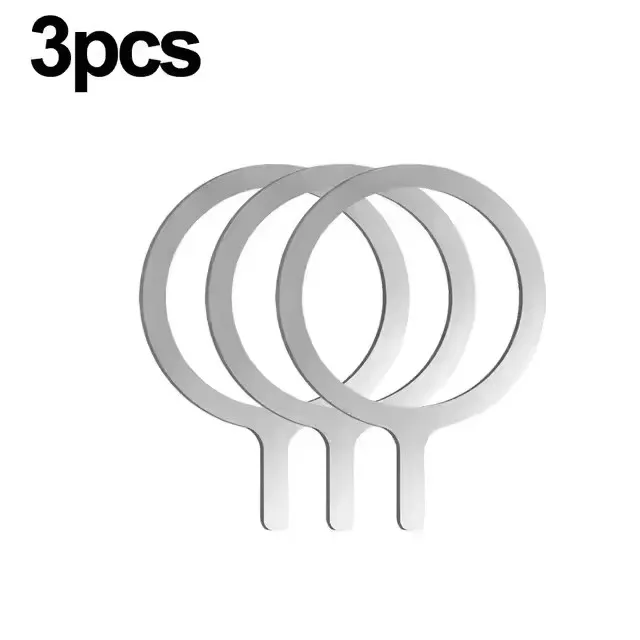 Stainless Steel Universal Magnetic Metal Plate Ring For Magsafe Wireless Charger Iron Sheet Sticker Magnet Car Phone Holder