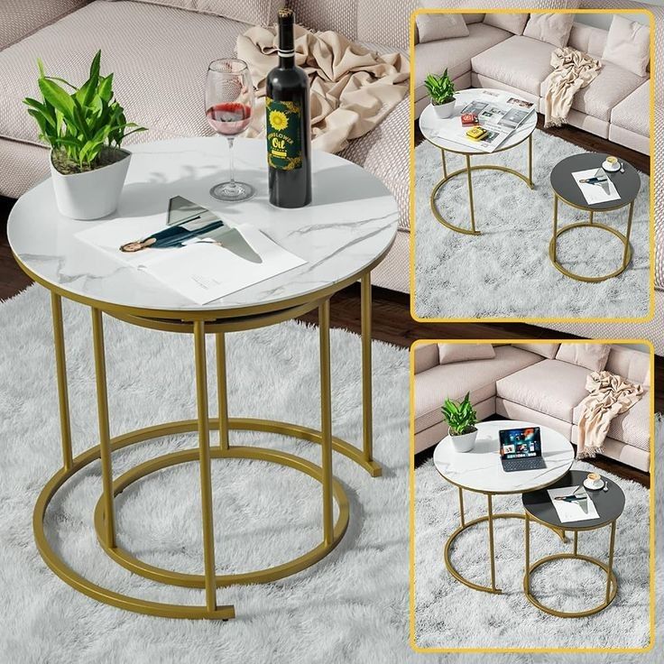 skyrise- Centre Table Set For Drawing Room Nesting Coffe Table Cocktail Tables, Customization