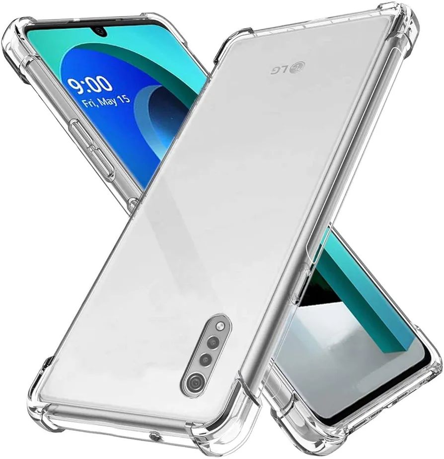 REY Transparente Silikonhülle Für LG Velvet 5G – Ultradünn 0,33 Mm, Kratzfest, TPU – Schützt Ohne Das Design Zu Verstecken